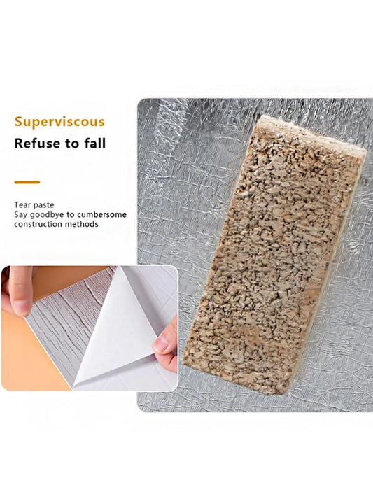 10Pcs Self-adhesive Marble Tiles Sticker Waterproof 30cmx60cm Tiles Floor Stickers PVC Tile Kitchen Bathroom Wall Sticker