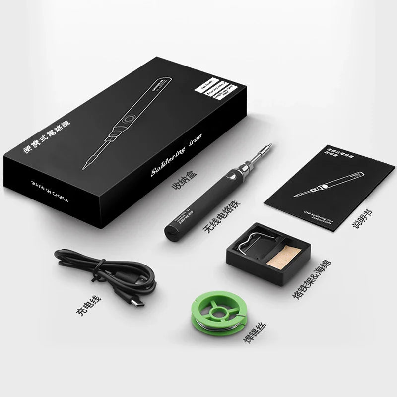 Xiaomi वायरलेस चार्जिङ इलेक्ट्रिक सोल्डरिङ आइरन सोल्डर आइरन मिनी पोर्टेबल सोल्डरिङ आइरन टिप रिवर्क एक्सेसरीज टूल पार्ट्स नयाँ