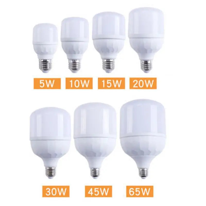 घरायसी एलईडी लाइट बल्ब ऊर्जा बचत गर्ने E27 6500k चिसो सेतो बत्ती 220V40W वास्तविक शक्ति लाइट बल्ब