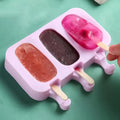 Homemade Ice Cream Molds Homemade Pop Maker Freezer Trays Reusable Silicone Ice Cream Stick Moulds For Pudding Lollipop Jelly