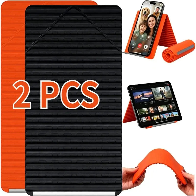 Portable Silicone Mobile Phone Holder Lazy Bracket Bendable Freely into Any Shape Multi-Angle Adjustable Tablet Desktop Stand