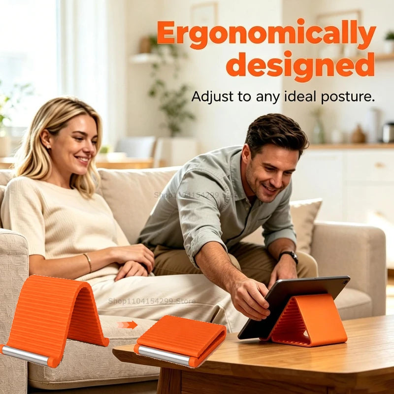 Portable Silicone Mobile Phone Holder Lazy Bracket Bendable Freely into Any Shape Multi-Angle Adjustable Tablet Desktop Stand
