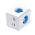 Travel Socket Cube Conversion Socket Wall Mounted Outlet European Standard Usb Socket 1 To 4 Converter Fast Charging Protable
