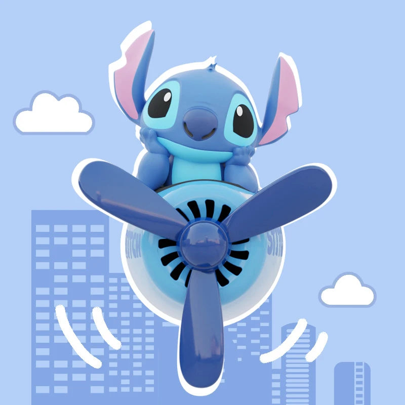 Cute Stitch Airplane Car Air Freshener Vent Clip Diffuser for Auto Cartoon Lotso Car Air Vent Freshener Aromatherapy Diffuser