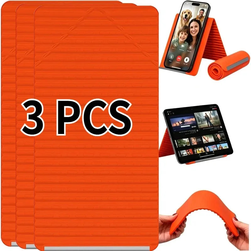 Portable Silicone Mobile Phone Holder Lazy Bracket Bendable Freely into Any Shape Multi-Angle Adjustable Tablet Desktop Stand