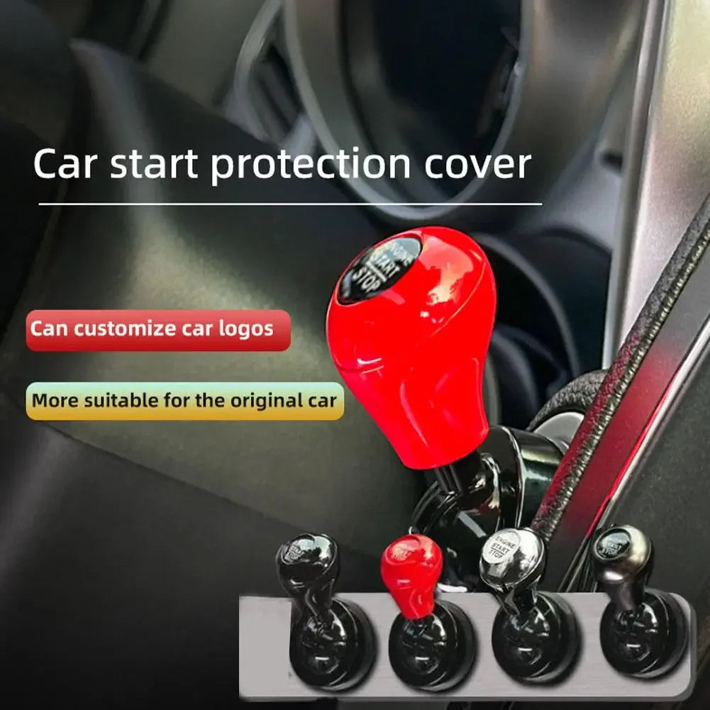  Car One-Touch Start Button with Push-to-Start Rocker Rocker Decor One-Touch Car Accessories accessor Lever Start Push Int H4W2
