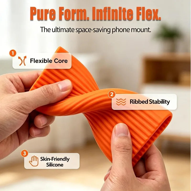 Portable Silicone Mobile Phone Holder Lazy Bracket Bendable Freely into Any Shape Multi-Angle Adjustable Tablet Desktop Stand