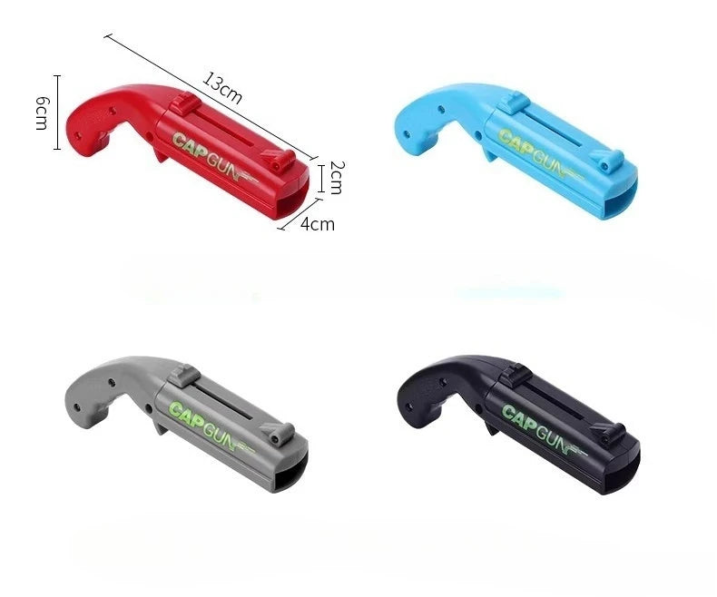 Cap Gun Beer Bottle Opener Portable Beverage Drinking Opening Gun Cap Launcher Kitchen Party Supply Bar Tool Kitchen Accessories