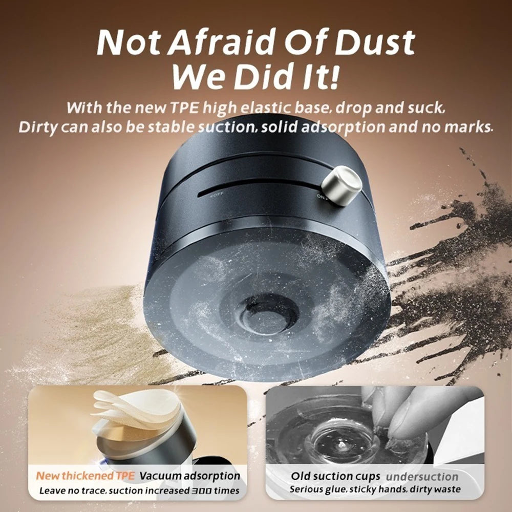 2025 Vacuum Double Side Magnetic Suction Cup Holder Foldable Kitchen Lazy Phone Bracket Car Holder For iPhone Xiaomi Smartphone