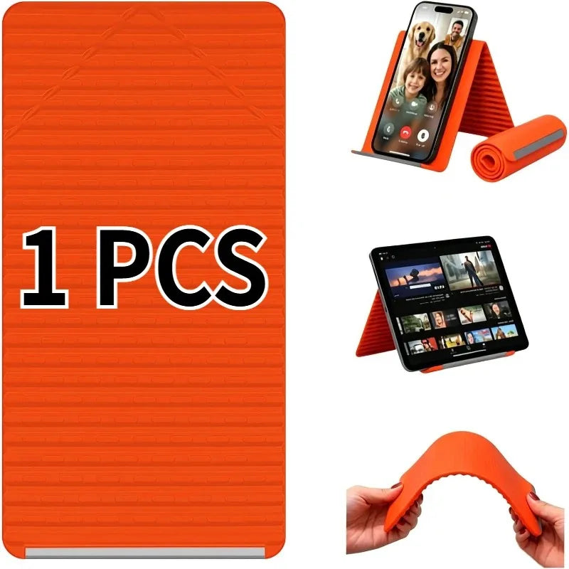 Portable Silicone Mobile Phone Holder Lazy Bracket Bendable Freely into Any Shape Multi-Angle Adjustable Tablet Desktop Stand