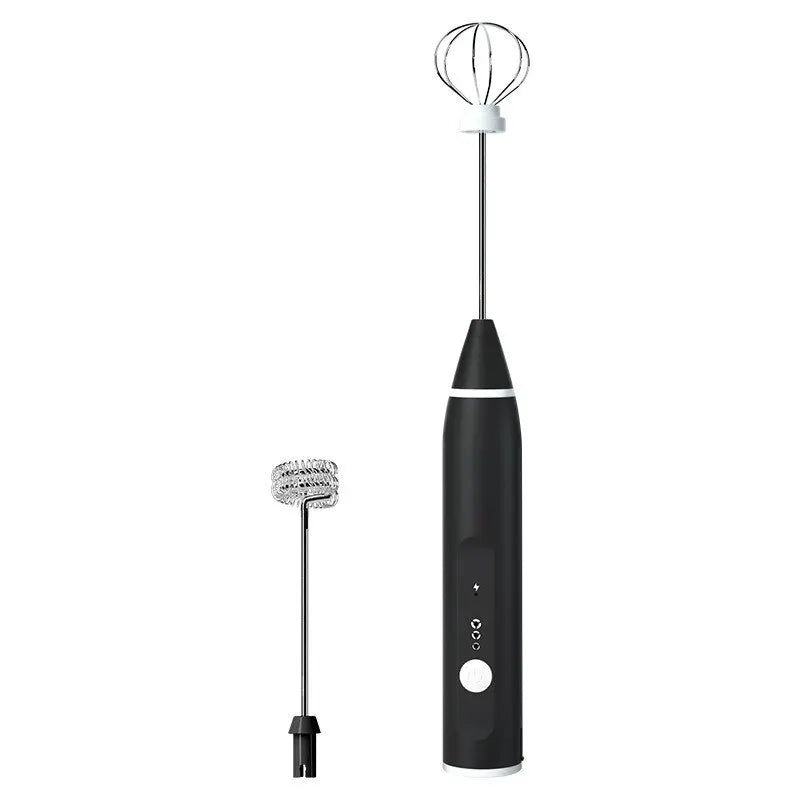 इलेक्ट्रिक मिल्क फ्रदर पोर्टेबल एग बिटर USB रिचार्जेबल ह्यान्डहेल्ड कफी ब्लेंडर मिल्क शेकर मिक्सर फोमर फूड ब्लेंडर