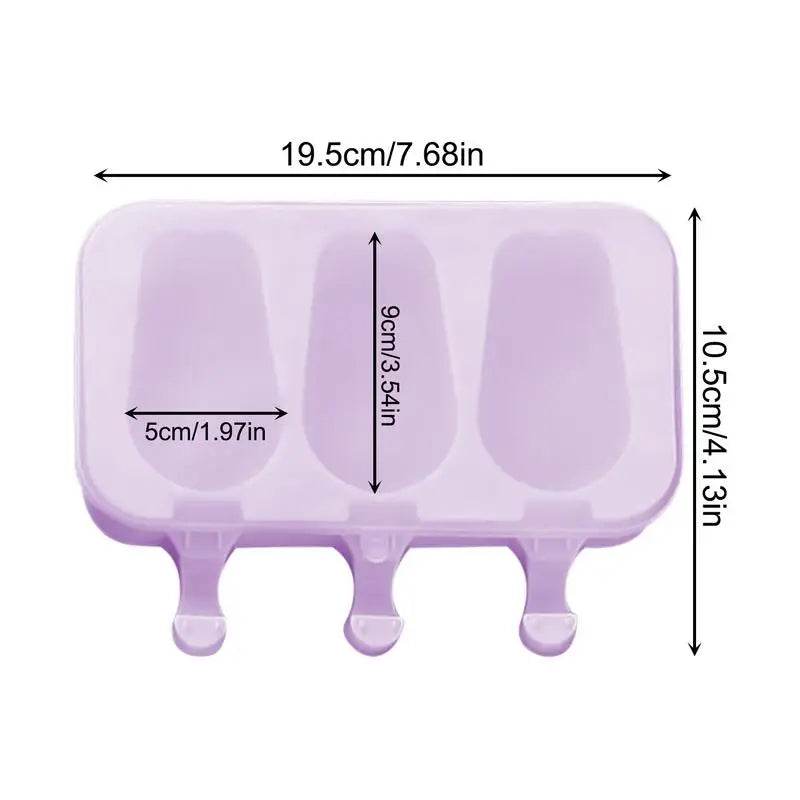 Homemade Ice Cream Molds Homemade Pop Maker Freezer Trays Reusable Silicone Ice Cream Stick Moulds For Pudding Lollipop Jelly