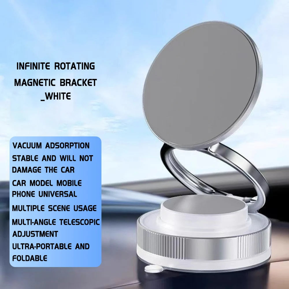 2025 Vacuum Double Side Magnetic Suction Cup Holder Foldable Kitchen Lazy Phone Bracket Car Holder For iPhone Xiaomi Smartphone