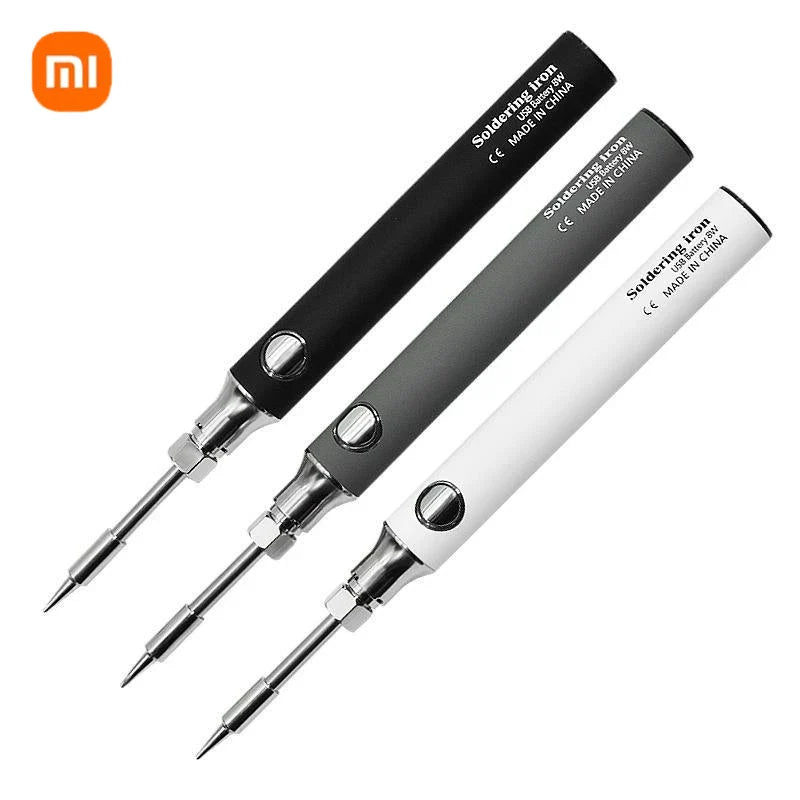 Xiaomi वायरलेस चार्जिङ इलेक्ट्रिक सोल्डरिङ आइरन सोल्डर आइरन मिनी पोर्टेबल सोल्डरिङ आइरन टिप रिवर्क एक्सेसरीज टूल पार्ट्स नयाँ