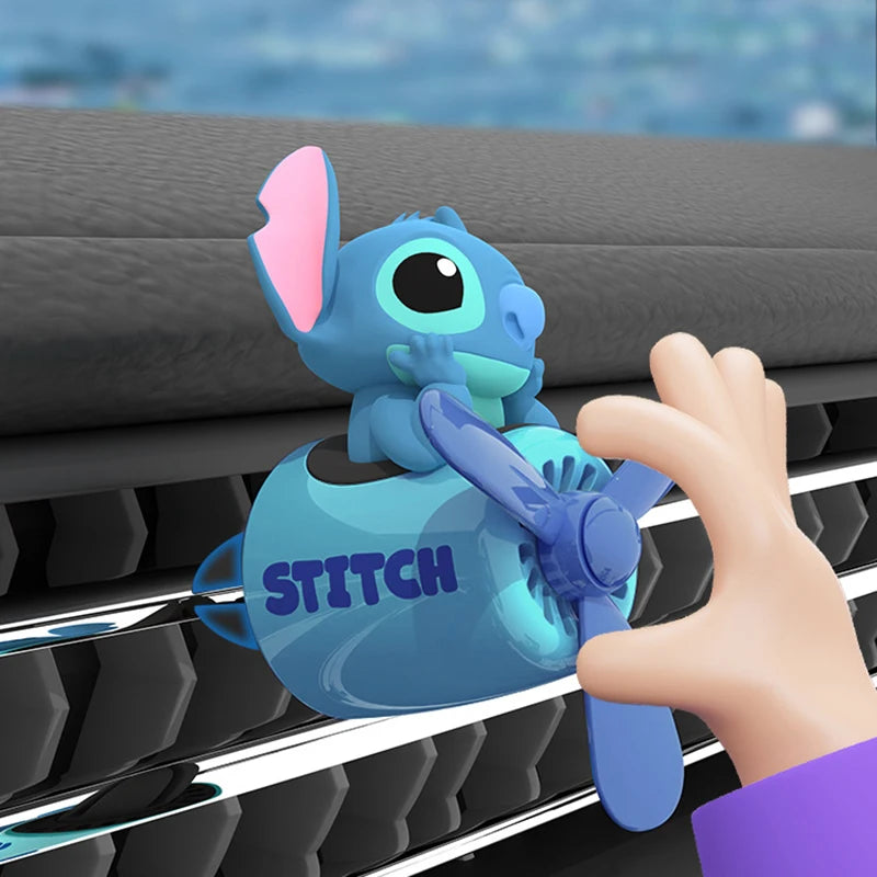 Cute Stitch Airplane Car Air Freshener Vent Clip Diffuser for Auto Cartoon Lotso Car Air Vent Freshener Aromatherapy Diffuser