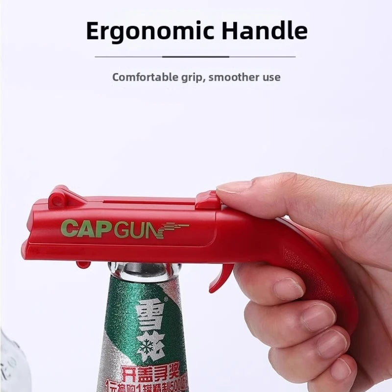 Cap Gun Beer Bottle Opener Portable Beverage Drinking Opening Gun Cap Launcher Kitchen Party Supply Bar Tool Kitchen Accessories