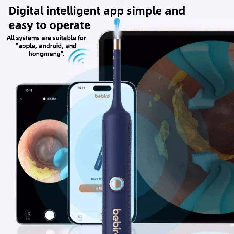 Xiaomi Bebird भिजुअल इयर क्लीनर HD क्लिपेबल ट्वीजर इयर पिकर वायरलेस क्लिनिङ एन्डोस्कोप क्यामेरा सहितको होम भिजुअल इयर स्कूप