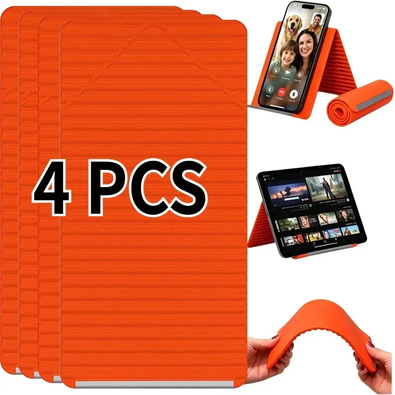 Portable Silicone Mobile Phone Holder Lazy Bracket Bendable Freely into Any Shape Multi-Angle Adjustable Tablet Desktop Stand