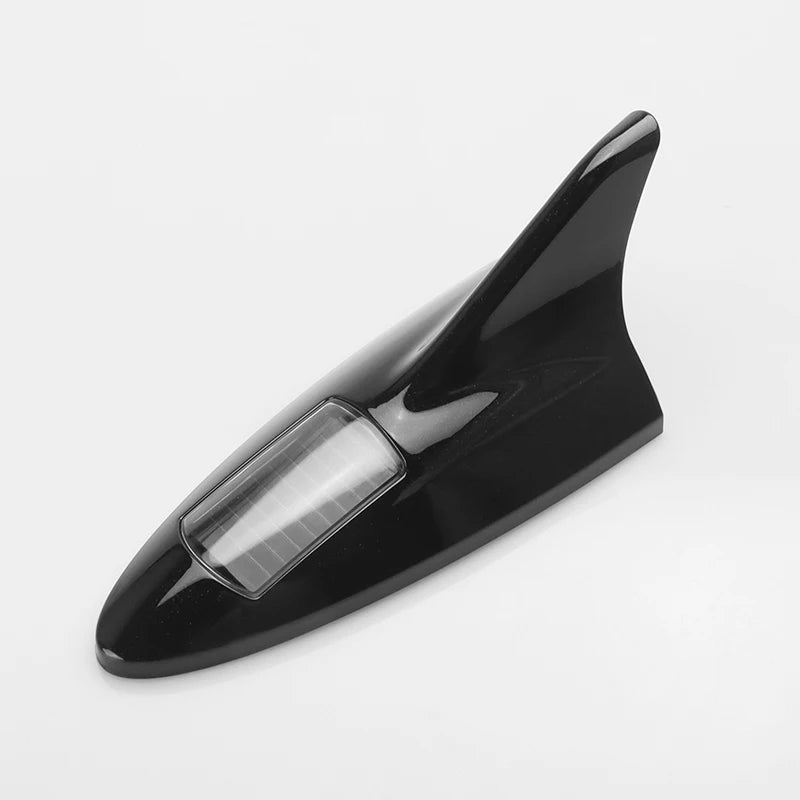 कार सोलार चार्ज एलईडी एन्टी कोलिजन चेतावनी लाइट कार शार्क फिन एन्टेना रूफ टेल मोडिफिकेशन लाइट कार सेफ्टी चेतावनी लाइट