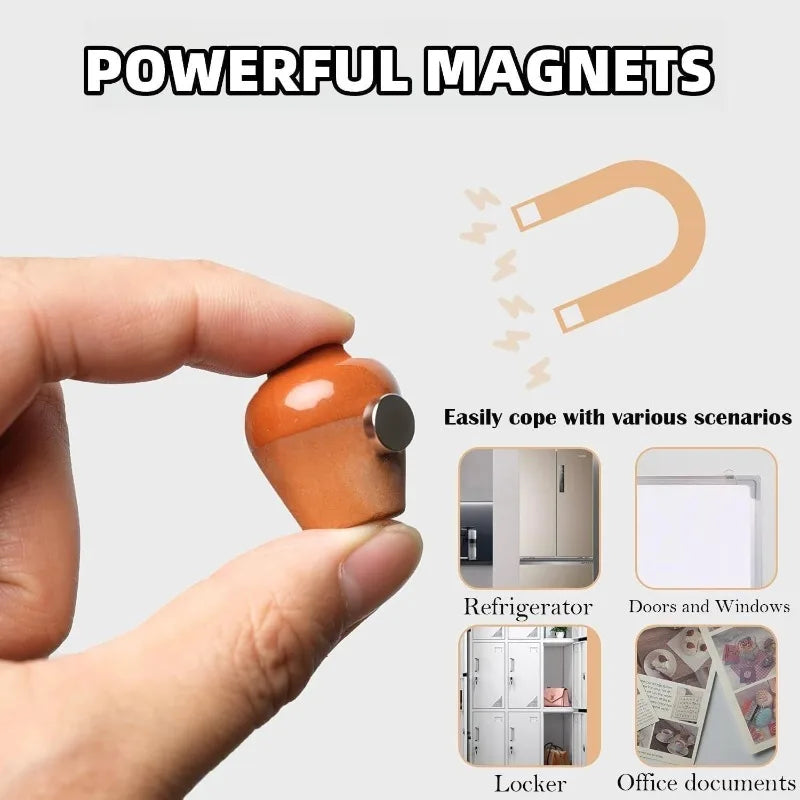 Small Fridge Magnet Decoration Mini Ceramic Vase Micro Landscape Ornament Fridge Cute Magnets Place Flower Arrangements