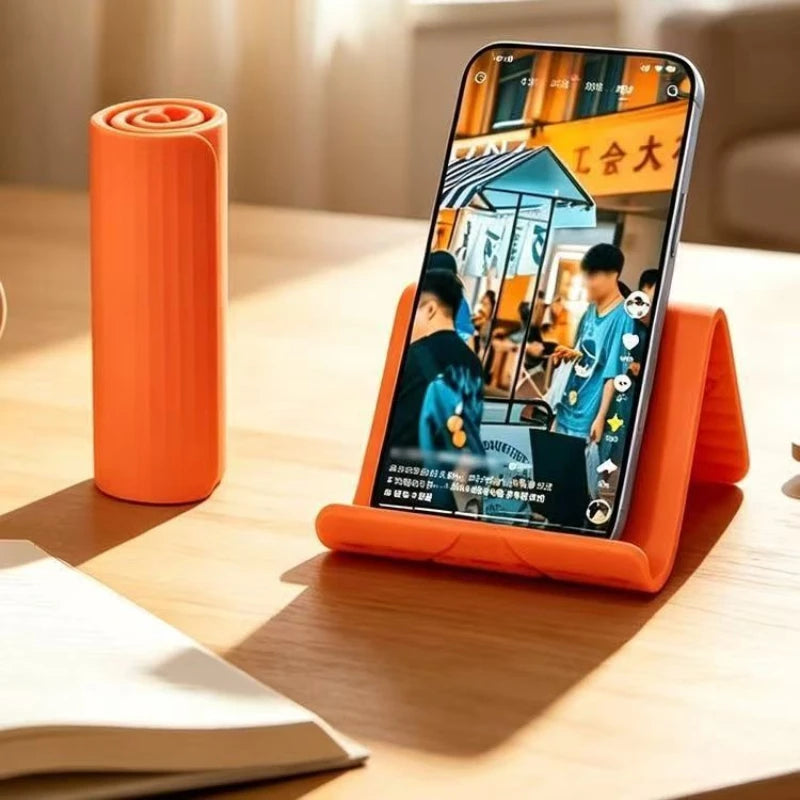 Portable Silicone Mobile Phone Holder Lazy Bracket Bendable Freely into Any Shape Multi-Angle Adjustable Tablet Desktop Stand